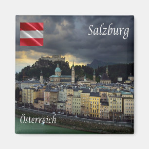 zAT013 SALZBURG Österrike - Fridge Magnet