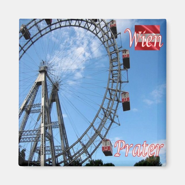 zAT014 WIEN PRATER Austria, Fridge Magnet (Framsidan)