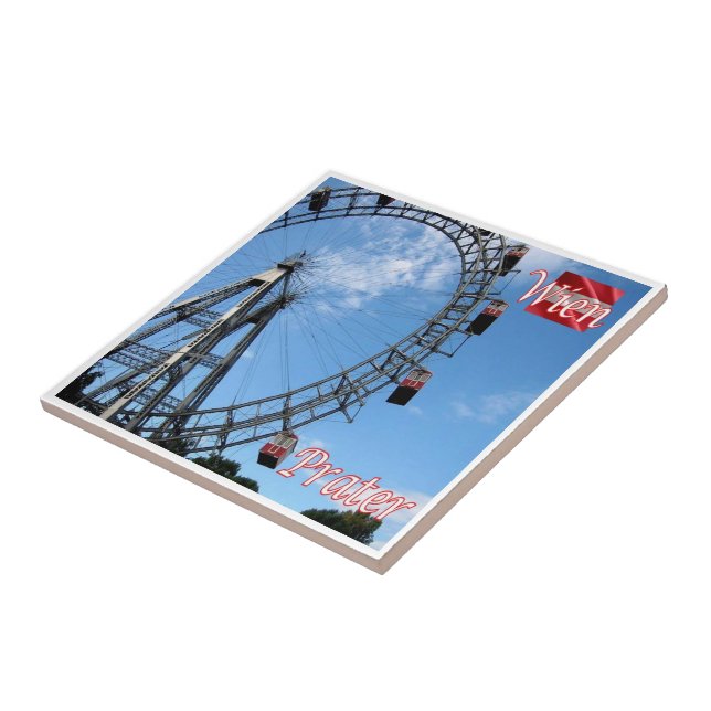 zAT014 WIEN PRATER Austria Kakelplatta (Sidan)