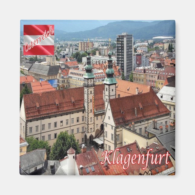 zAT017 KLAGENFURT AM WÖRTHERSEE Austria, Fridge Magnet (Framsidan)