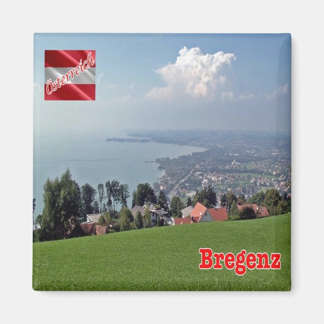 zAT021 - BREGENZ Austria - Fridge Magnet (Framsidan)