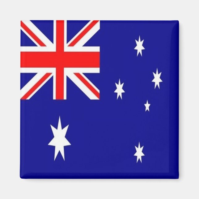 zAU002 AUSTRALIAN FLAGGA, Oceanien, Fridge Magnet (Framsidan)