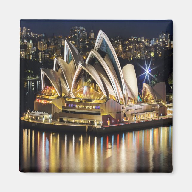 zAU003 SYDNEY, OPERA HOUSE, Australien, Fridge Magnet (Framsidan)