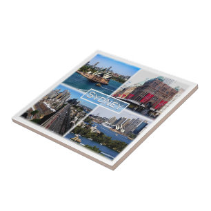 zAU008 SYDNEY, Mosaic, Australien, Oceanien. Kakelplatta