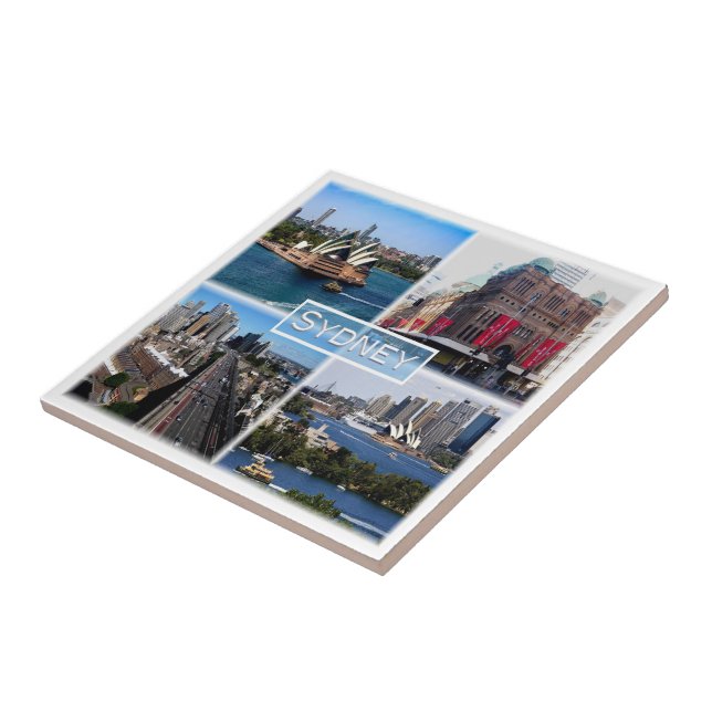 zAU008 SYDNEY, Mosaic, Australien, Oceanien. Kakelplatta (Sidan)