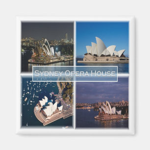 zAU010 SYDNEY, OPERA HOUSE, Australien, Fridge Magnet