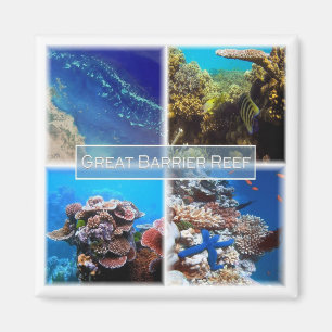 zAU011 UNDERBARA BARRIER REEF, Australien, Fridge Magnet