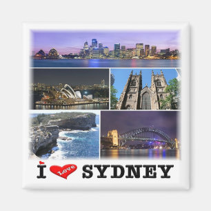 zAU014 SYDNEY, Mosaic, Australien, Oceanien, Fridg Magnet