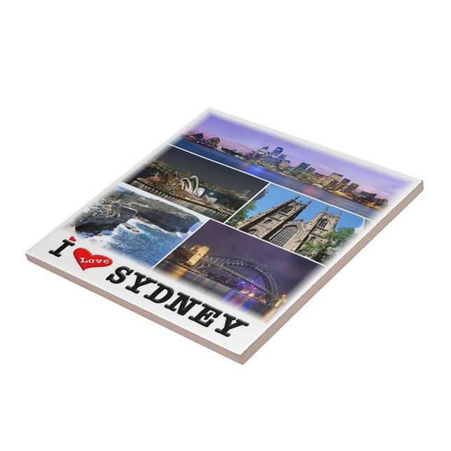 zAU014 SYDNEY, Mosaic, Australien, Oceanien. Kakelplatta (Sidan)