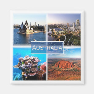 zAU015 AUSTRALIA, Mosaic, Oceanien, Fridge Magnet