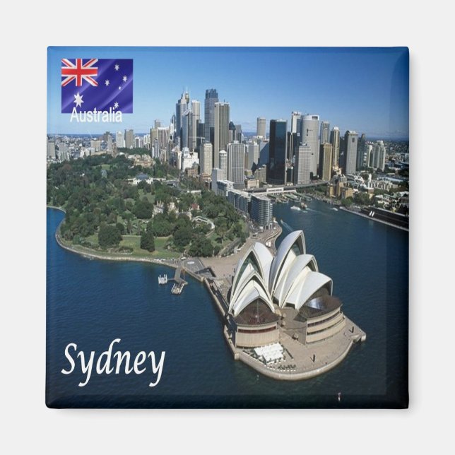 zAU026 SYDNEY Australien, Opera House, Fridge Magnet (Framsidan)