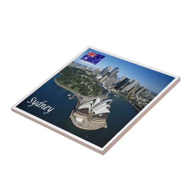 zAU026 SYDNEY Australien, Opera House Kakelplatta (Sidan)