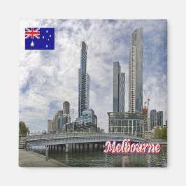 zAU042 MELBOURNE, Queens Bridge, Australien, Fridg Magnet