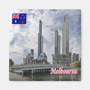zAU042 MELBOURNE, Queens Bridge, Australien, Fridg Magnet