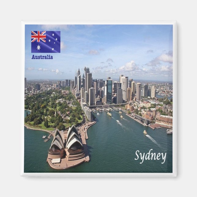 zAU048 SYDNEY, Australien, Oceanien, Fridge Magnet (Framsidan)