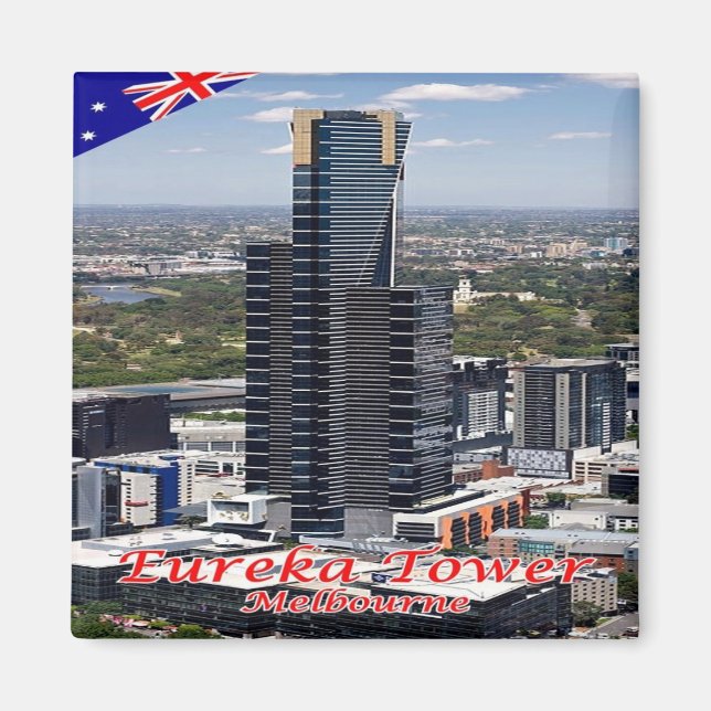 zAU055 MELBOURNE, EUREKA TORN, Australien, Fridge Magnet (Framsidan)
