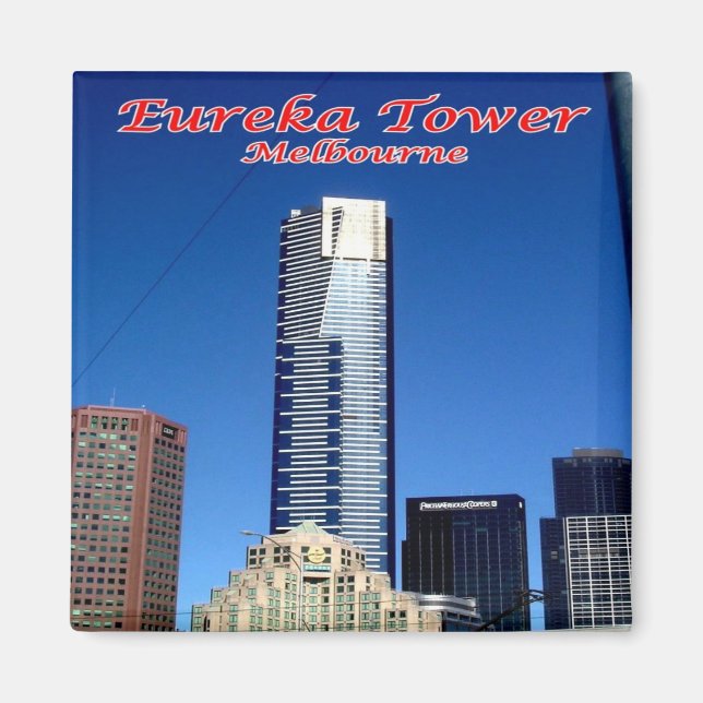 zAU056 MELBOURNE, EUREKA TORN, Australien, Fridge Magnet (Framsidan)