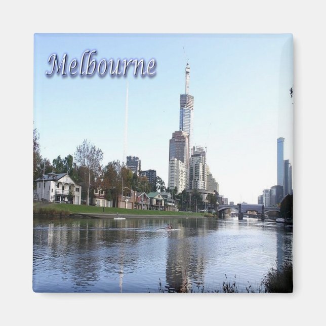 zAU062 MELBOURNE, Australien, Oceanien, Fridge Magnet (Framsidan)