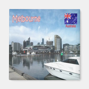 zAU073 MELBOURNE, Harbour, Australien, Fridge Magnet