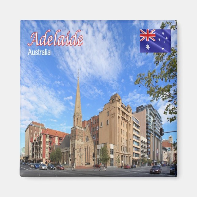 zAU085 ADELAIDE, Australien, Oceanien, Fridge Magnet (Framsidan)