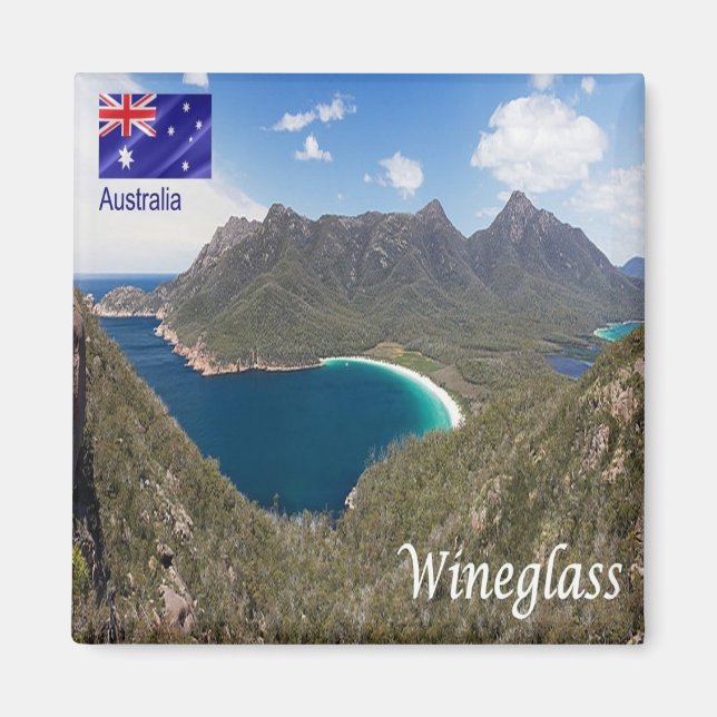 zAU087 WENEGLASS BAY, Australien, Oceanien, Fridge Magnet (Framsidan)