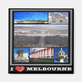 zAU094 MELBOURNE, I Kärlek, Mosaic, Australien, Fr Magnet