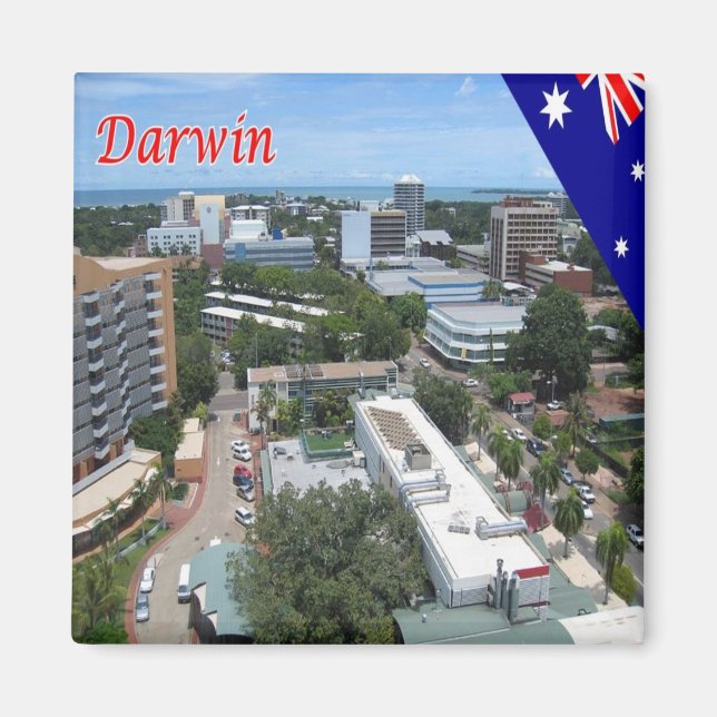 zAU099 DARWIN, Australien, Oceanien, Fridge Magnet (Framsidan)