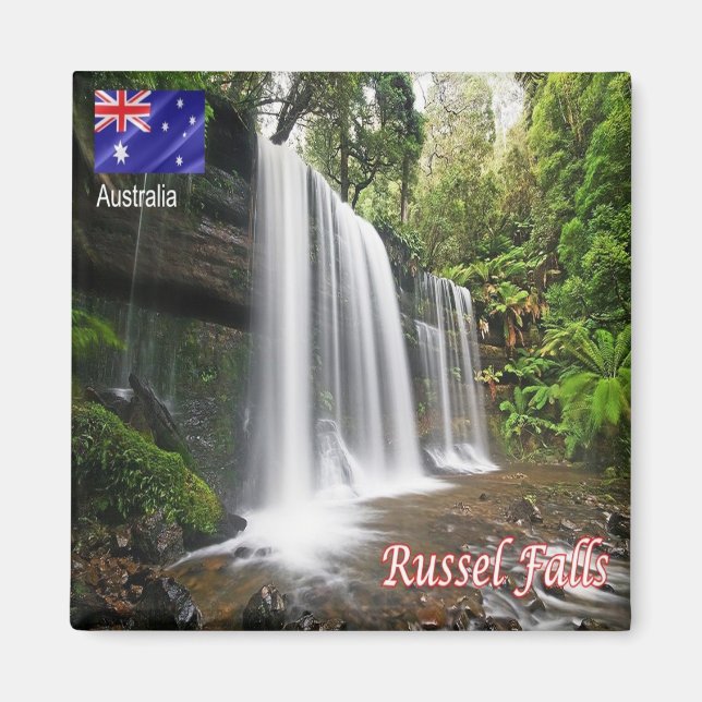 zAU108 RUSSEL FALLS, Australien, Oceanien, Fridge Magnet (Framsidan)