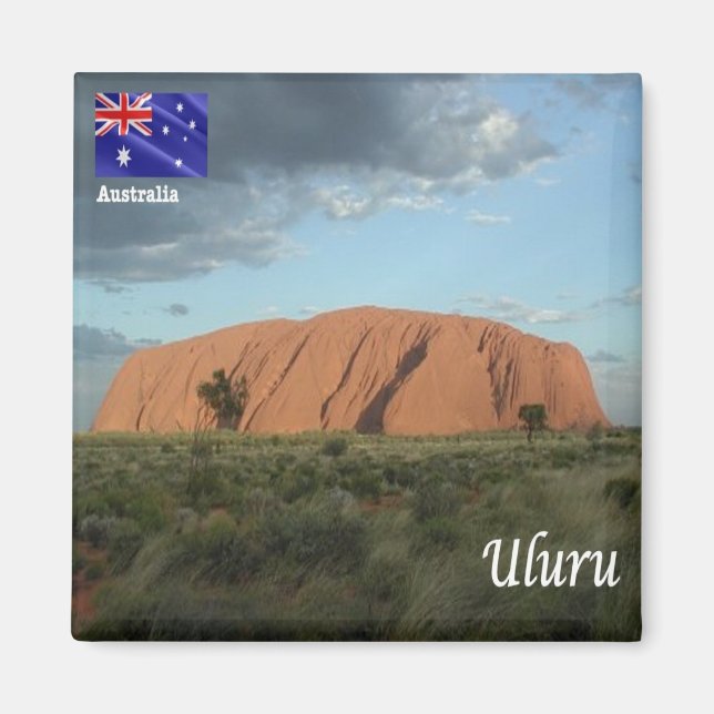 zAU109 ULURU, Ayers Sten, Australien, Fridge Magnet (Framsidan)