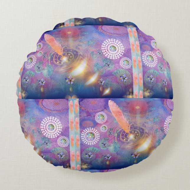 Zauber - Kissen Rund Kudde (Framsidan)