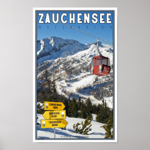 Zauchensee skidar semesterorten poster