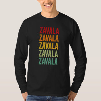 Zavala County Texas Regnbågstext T Shirt