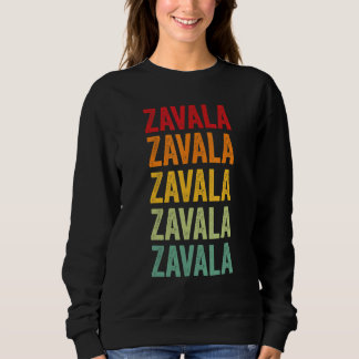 Zavala County Texas regnbågstextdesign T Shirt