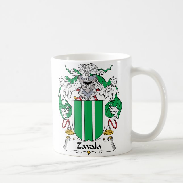 Zavala familjvapensköld kaffemugg (Höger)