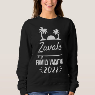 Zavala Family Vacation Tropical Group Resa Beach T Shirt