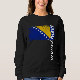 Zavidovici Bosnien Flagga För Bosniska Män Kvinnor T Shirt