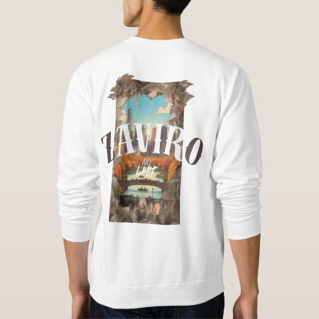 ZAVIRO - INGEN GRÄNS (NYC Höstutgåva) Lång Ärmad Tröja (Baksida)