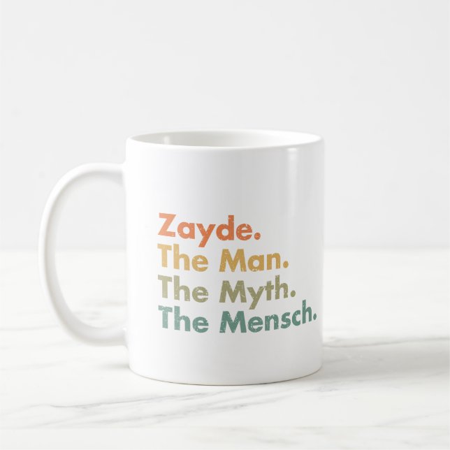 Zayde mannen, myten, mensch kaffemugg (Vänster)