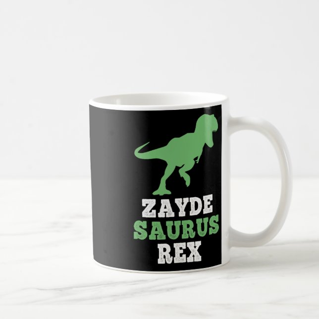 Zayde-saurus Rex Dino Dinosaur Rolig Cool Zaydesau Kaffemugg (Höger)
