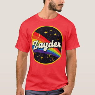 Zayden Rainbow in Space Vintage GrungeStyle T Shirt