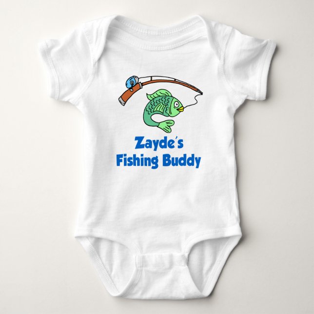 Zaydes fiskande kompis t shirt (Framsida)