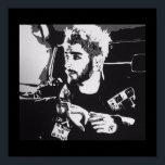 Zayn Malik Pop Art Poster<br><div class="desc">(Ursprunglig målning gjordes i akrylfärger.)</div>