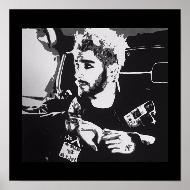Zayn Malik Pop Art Poster (Framsidan)