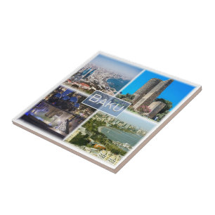 zAZ004 BAKU, Azerbajdzjan, Asien, Kakelplatta
