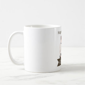 Zazal firar Glädjande Bröllopsillustration med  Kaffemugg