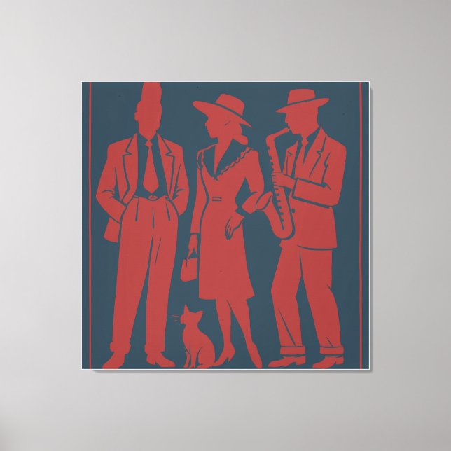 Zazous Gift Märkre Canvastryck (Framsida)