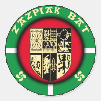 zazpiak bat sticker runt klistermärke