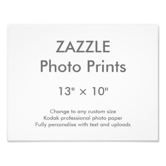 Zazzle-Anpassningsbar 13" × 10" Fotoutskrift 33 x  Fototryck