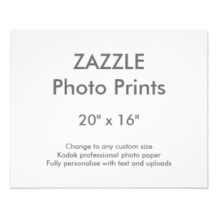 Zazzle-Anpassningsbar 20 x 16-tums fotoutskrift 50 Fototryck