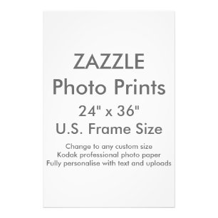 Zazzle Anpassningsbar 24 x 36 tum Photo Print US R Fototryck